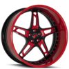 19" Forgiato Wheels Affilato red black Rims