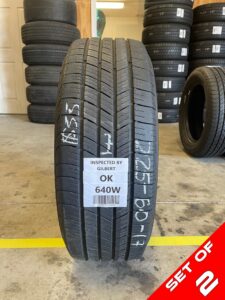 SET OF 2 225/60R17 Michelin Defender T+H 99 H SL - Used Tires